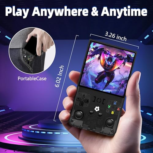 Handheld Game Console 4.0 Inch IPS 64GB TF Card 4000mAh Battery New Black A651375