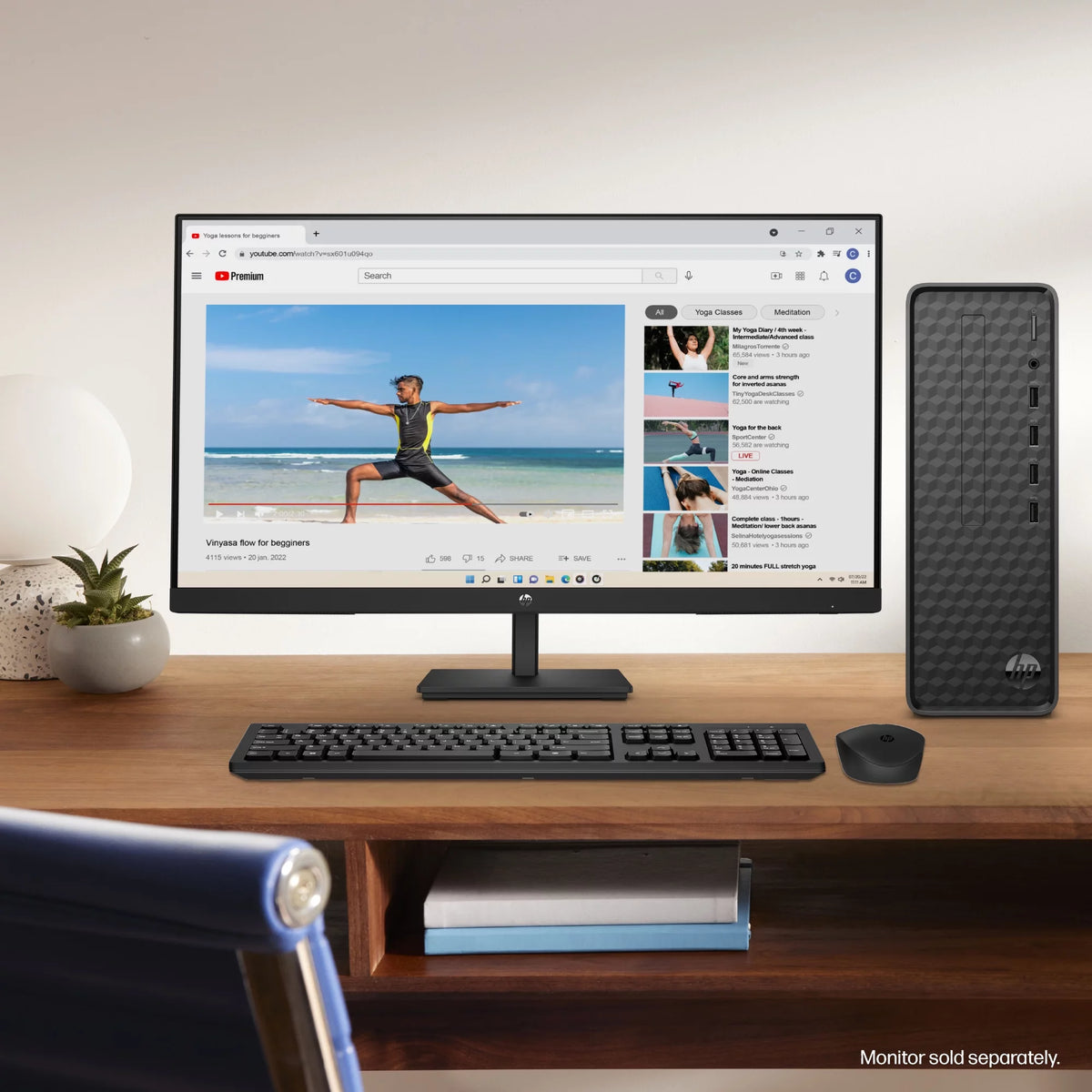 Black Intel Pentium 8GB 256GB SSD Windows 11 Desktop Tower J849