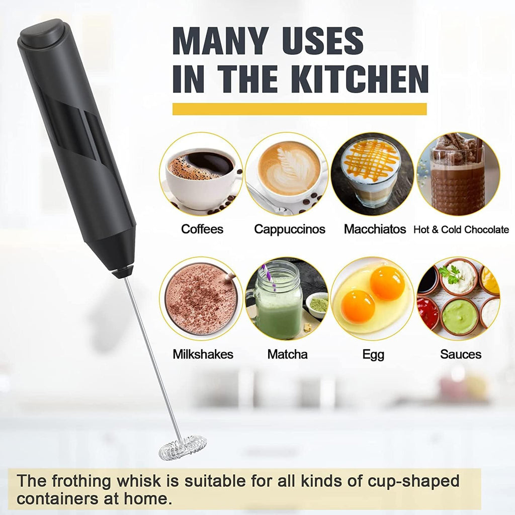 Black Electric Handheld Milk Frother F937