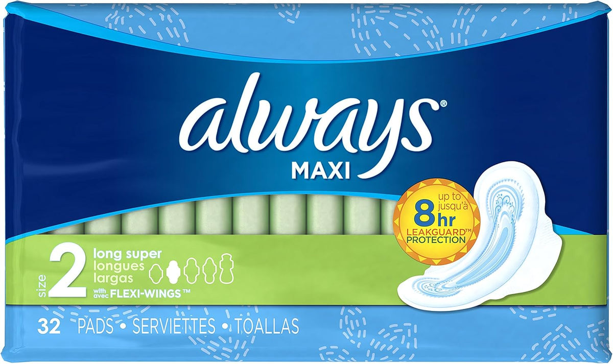 Super Pads with Wings Unscented 32 Count P394606