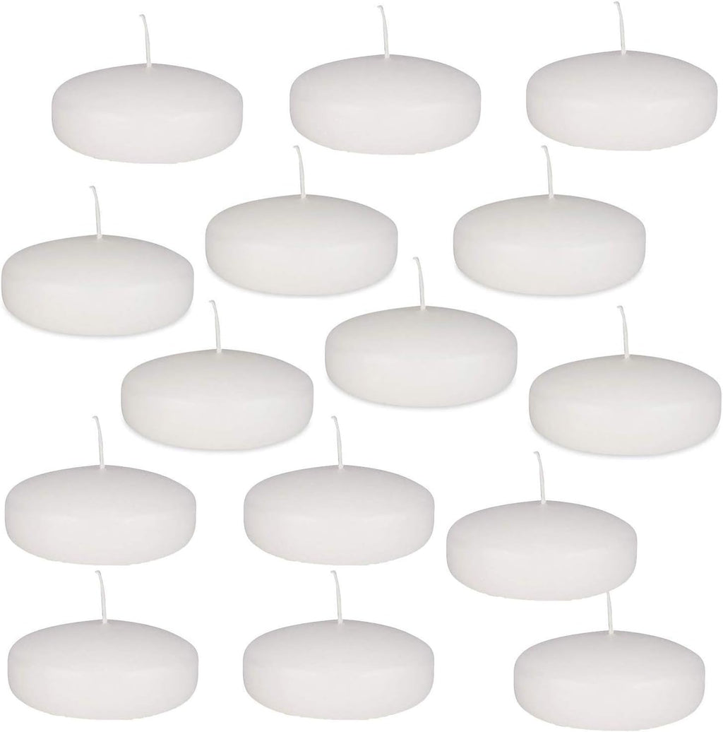 White Unscented Floating Candles Set of 36 U31048