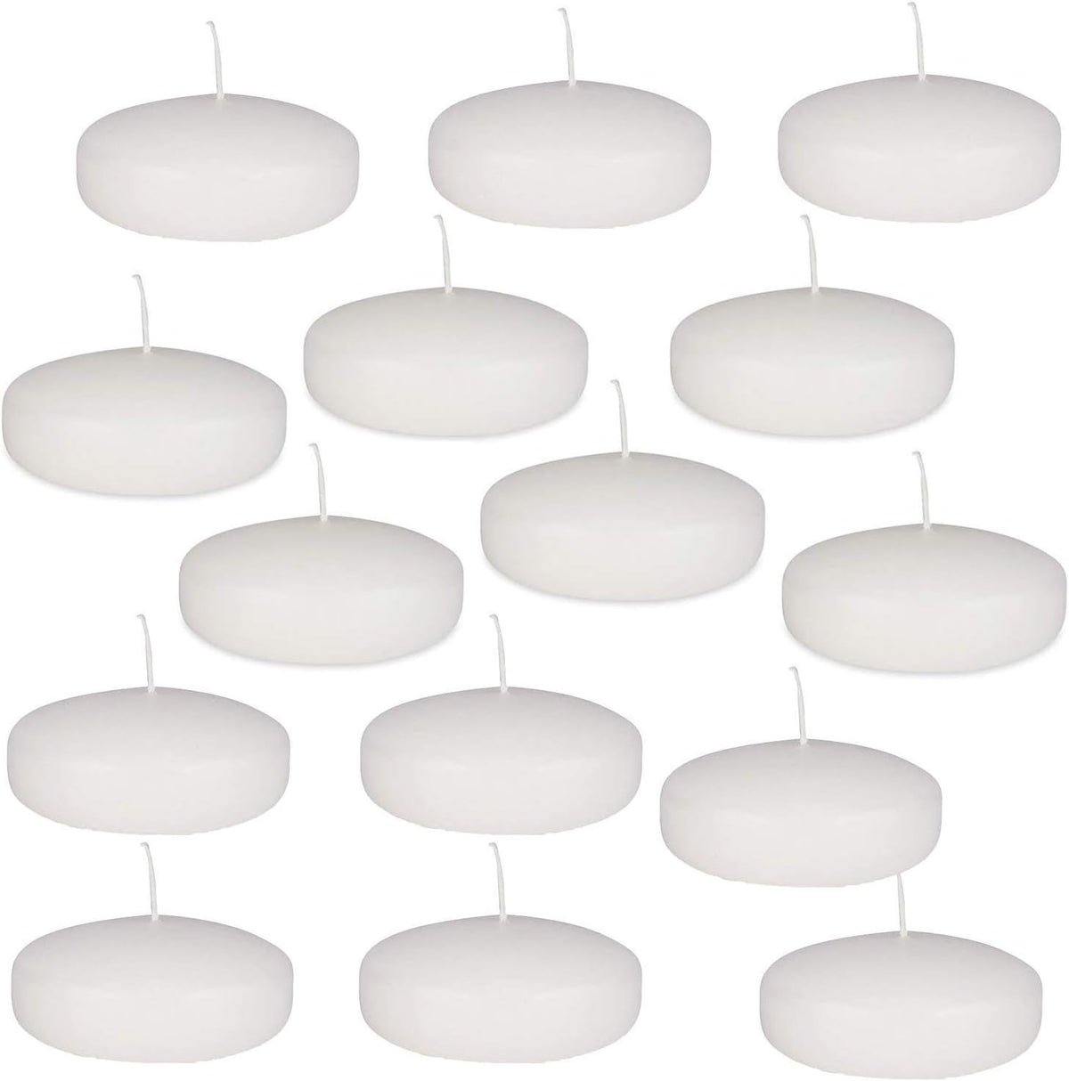 White Unscented Floating Candles Set of 36 U31048