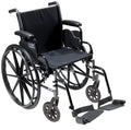 Light Weight Wheelchair with Flip Back Removable Arms, Swing away Footrests I539