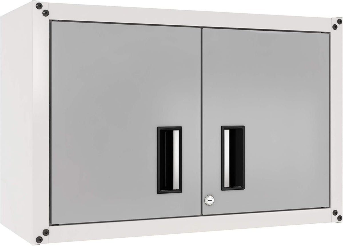 Small Wall Steel Cabinet 2 Doors Black L80511
