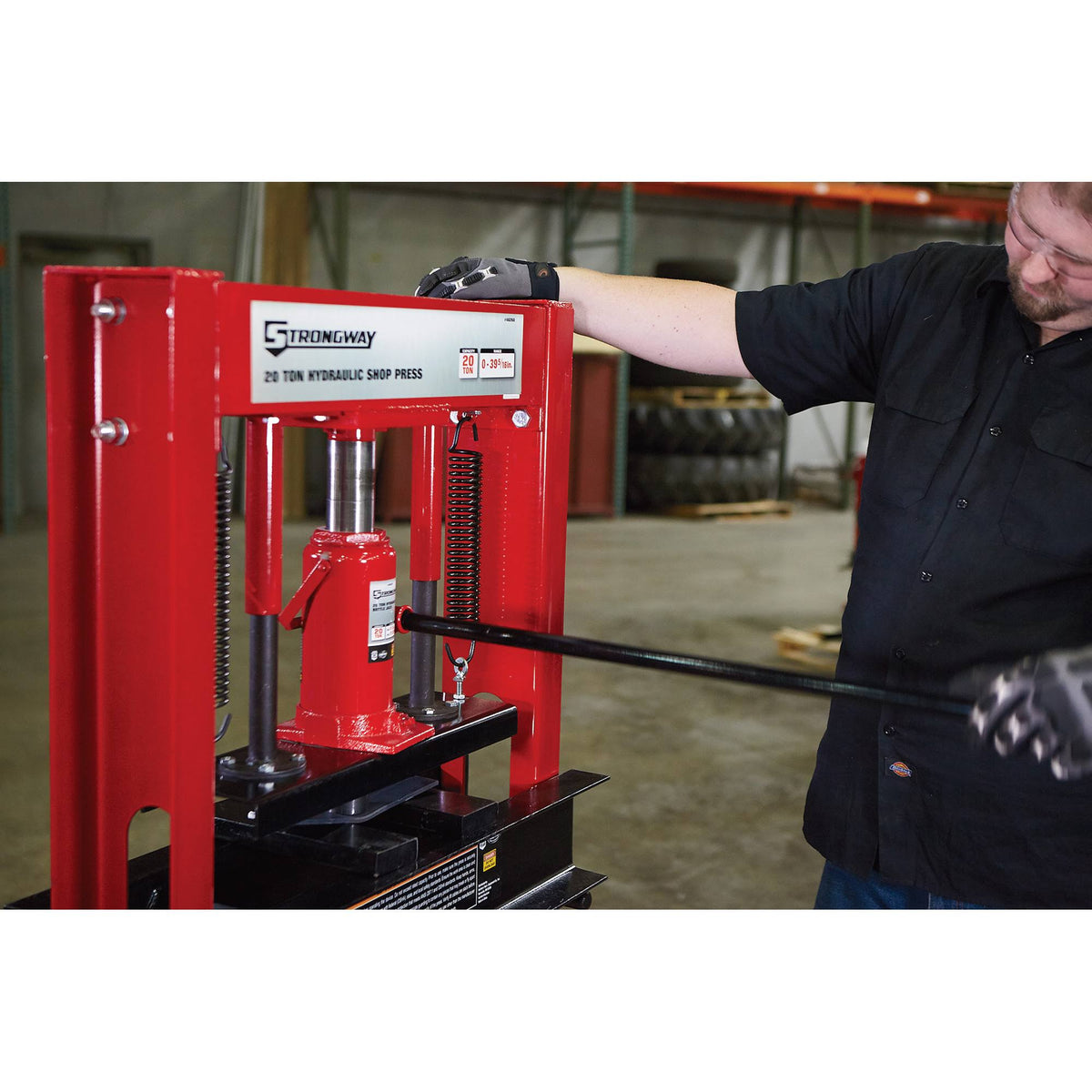 20-Ton Hydraulic Shop Press S853