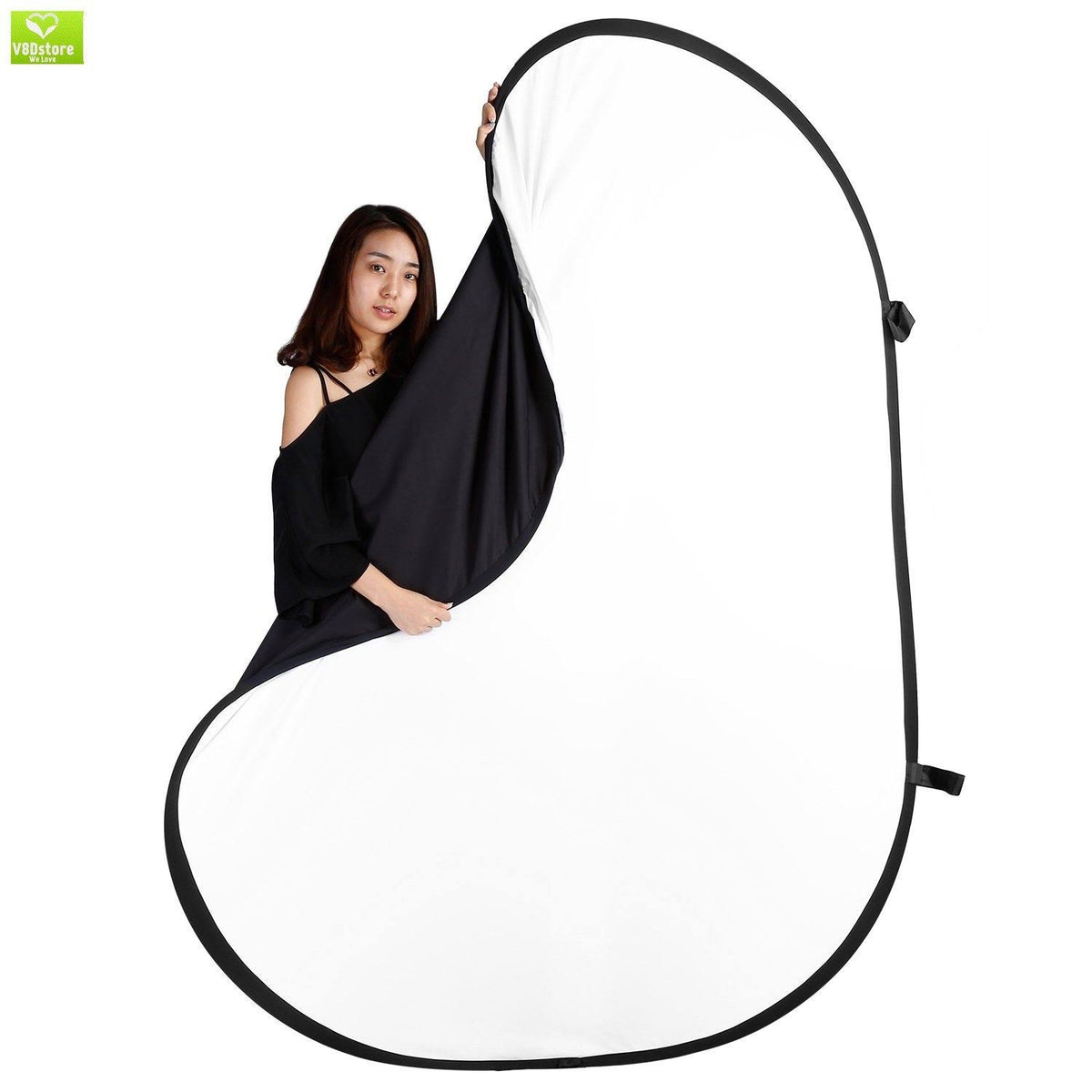 5ft x 6.5ft Double Sided Pop Out Backdrop with Carrying Case R638