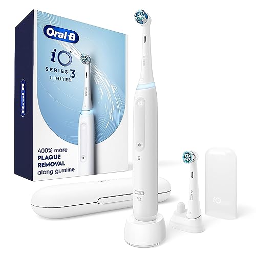 White Rechargeable Electric Toothbrush with 2 Brush Heads and Travel Case P434819