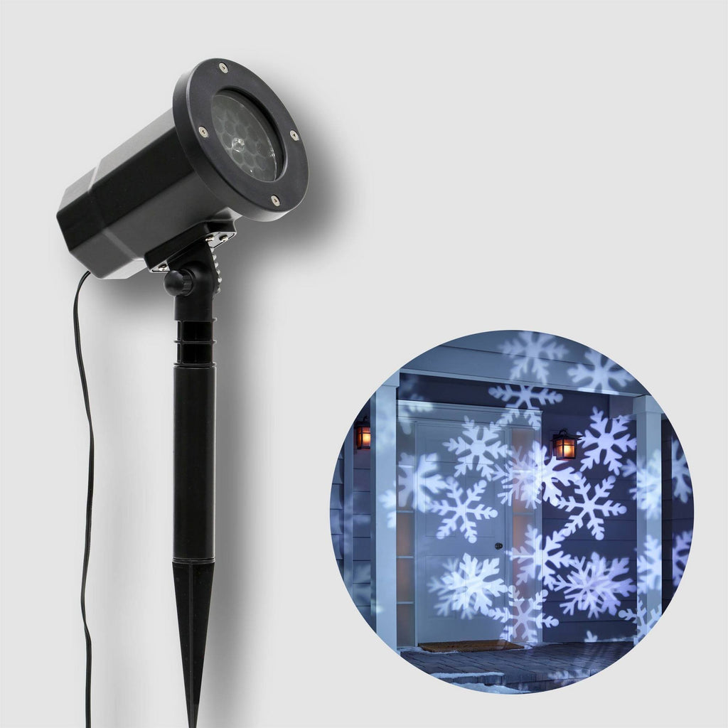 Christmas LED Motion Projector Snowflake Patterns Cool White V153