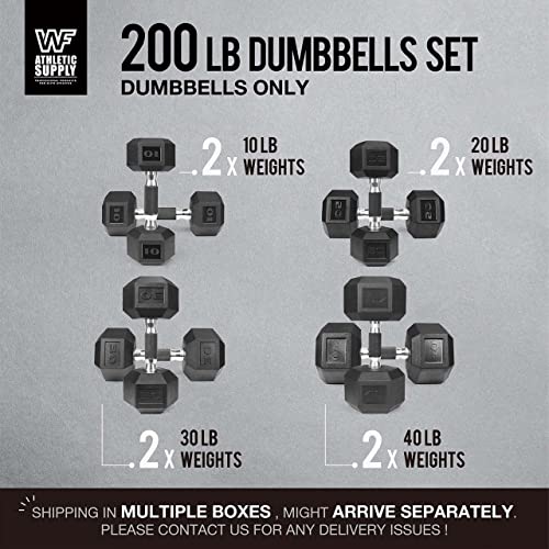 Rubber Encased Hex Dumbbells with Rubber Grip Contoured Handle Y86331
