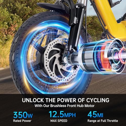350W Folding Electric Tricycle with 480Wh Removable Battery and 2 Seats N632308