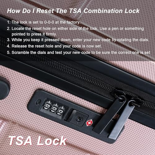 Purple Hard Shell 3 Piece Luggage Set with TSA Lock O703099