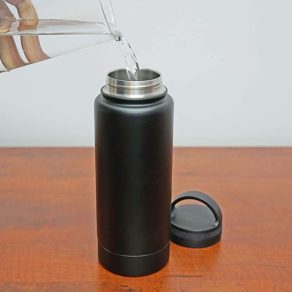 Black 12 Ounce Stainless Steel Drinking Tumbler Bottle Diversion Safe G742779