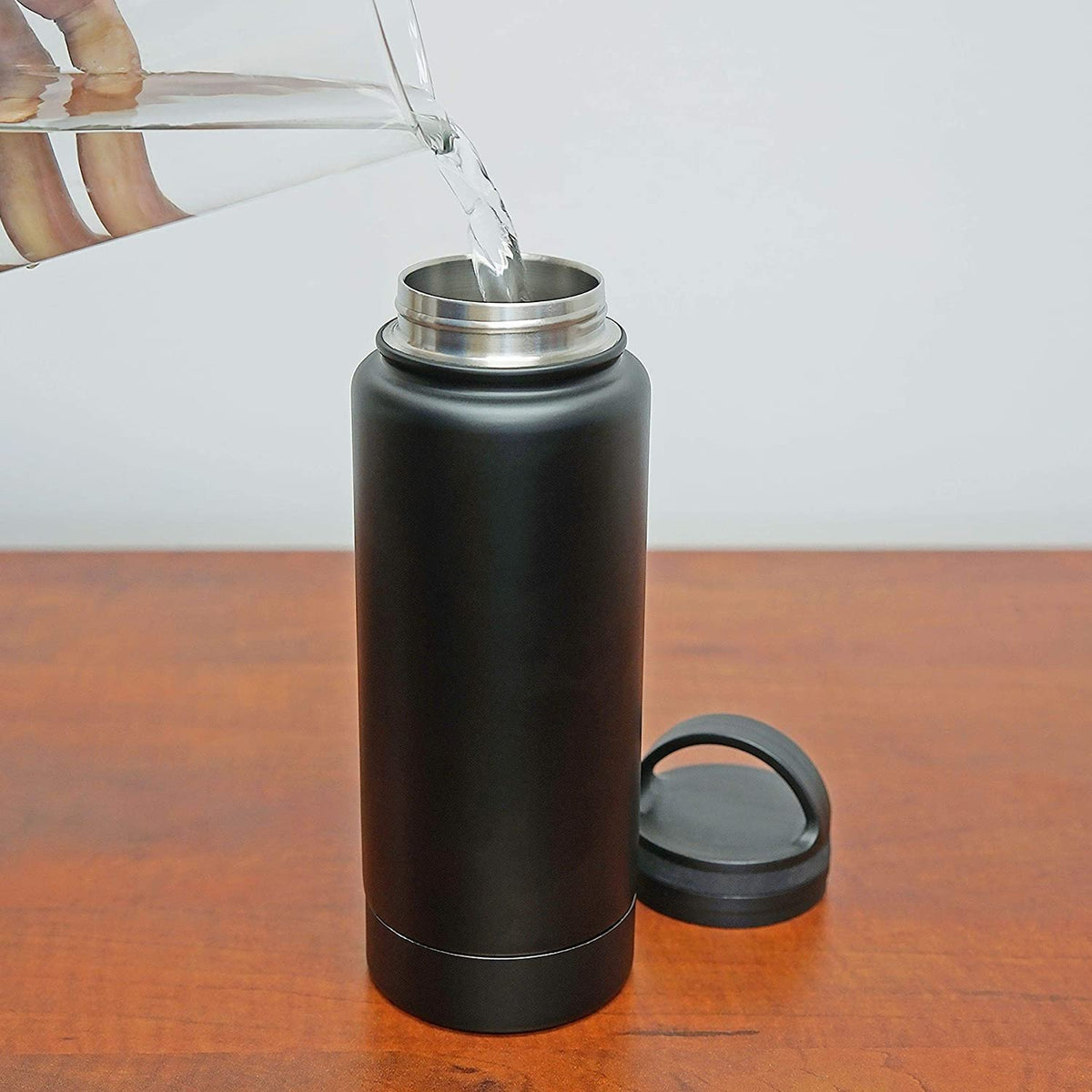 Black 12 Ounce Stainless Steel Drinking Tumbler Bottle Diversion Safe G742779