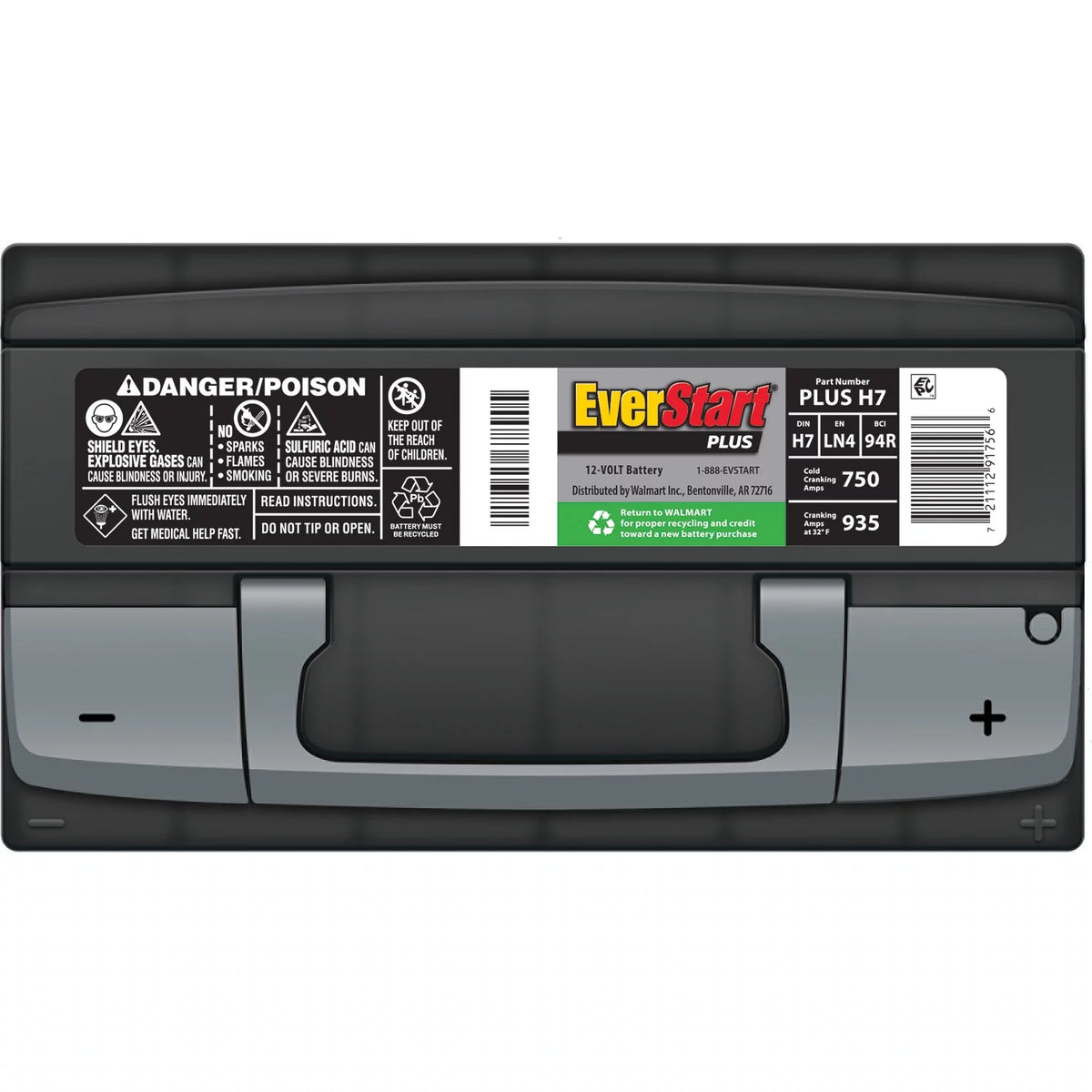Lead Acid Automotive Battery, Group Size H7 / LN4 / 94R 12 Volt, 750 CCA E765