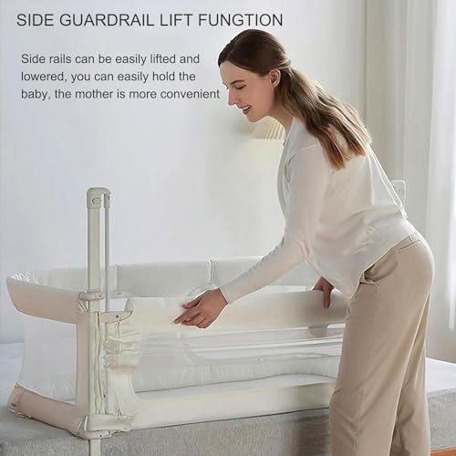 3 in 1 Baby Bassinet Bedside Sleeper Portable Crib with Mesh Window G74544