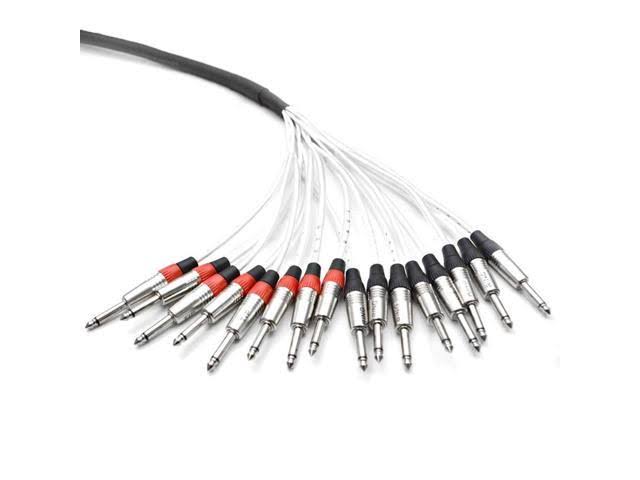 8 Channel TRS Insert Snake Cable to 16 TS 15 Feet C644