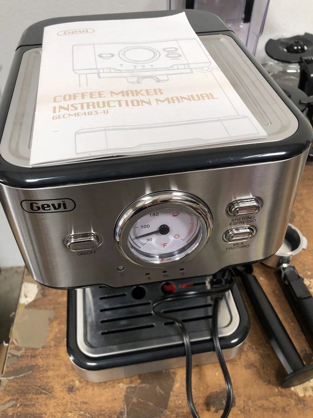 Black 15 Bar Espresso Machine N713