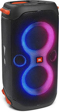 Black Portable Party Speaker with Built-in Lights V729163