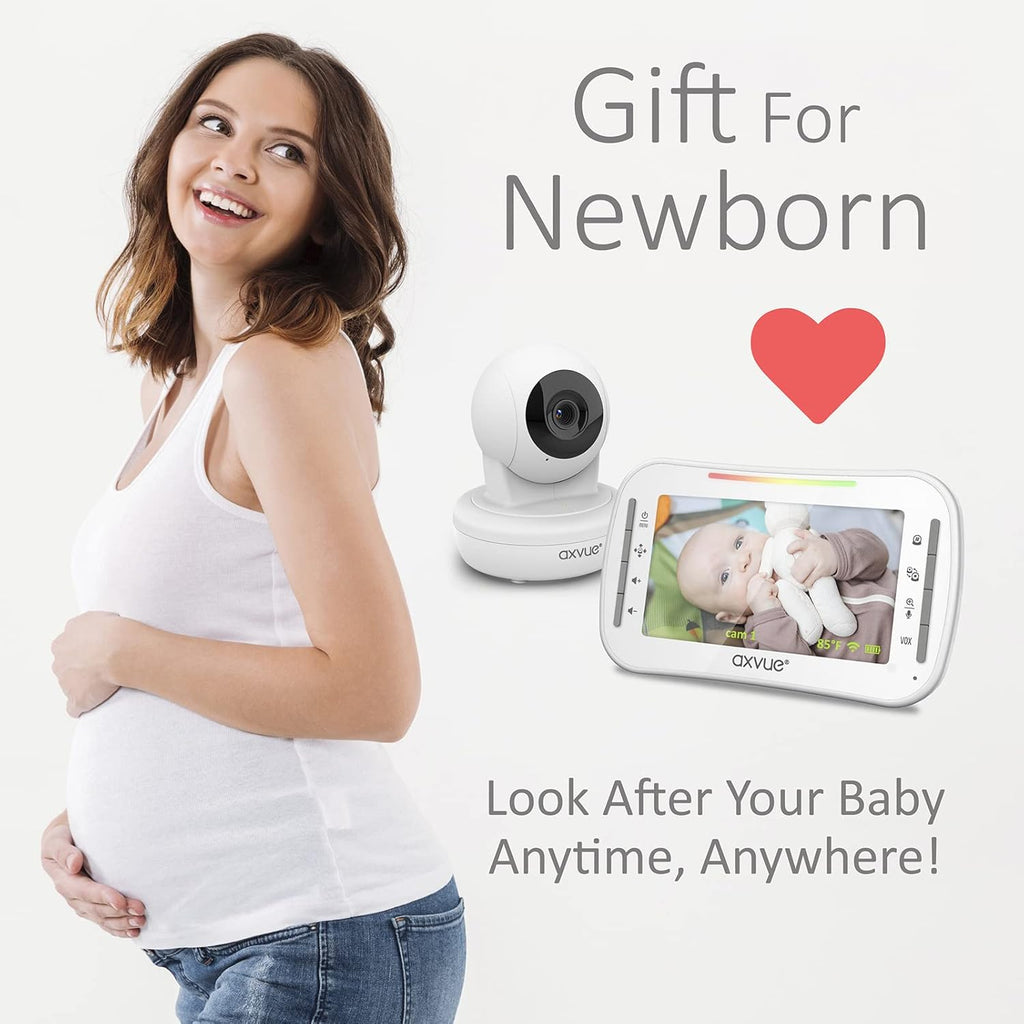 Baby Monitor with Pan-Tilt-Zoom Camera and LCD Screen, Night Vision F825484