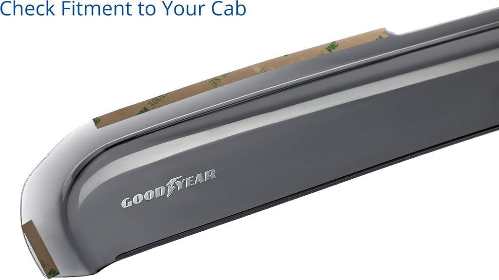 Shatterproof in-Channel Window Deflectors for Trucks 4 pcs V1310