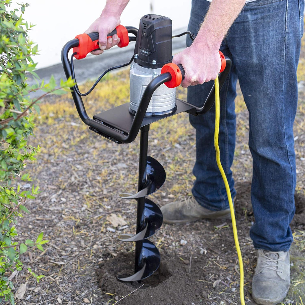 1500W Electric Post Hole Digger with 6" Auger Bit Set L122969