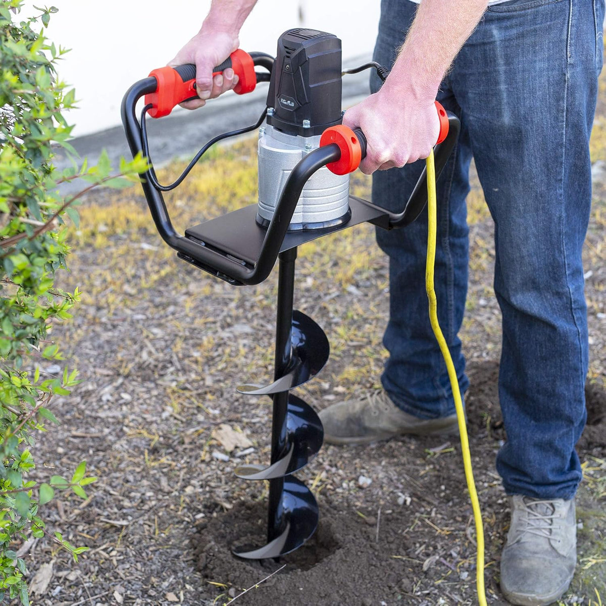1500W Electric Post Hole Digger with 6" Auger Bit Set L122969