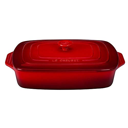 Stoneware Covered Rectangular Casserole, 3.5 qt. X712424