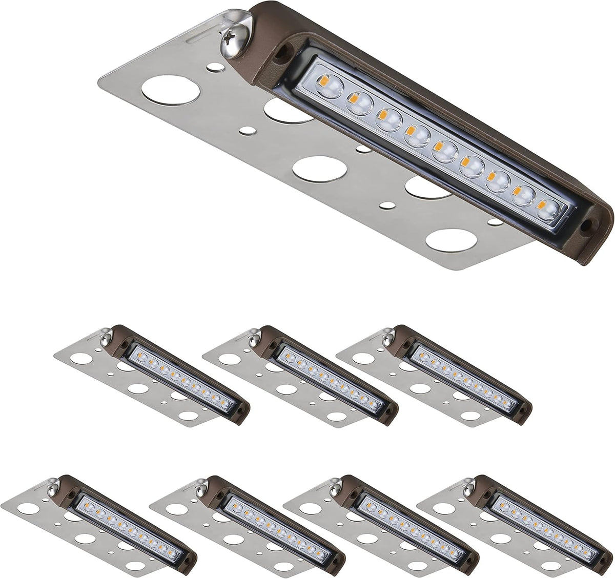 8 Pack 7 Inch Low Voltage LED Hardscape Lighting O463