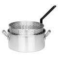 10-qt Aluminum Fry Pot with Perforated Aluminum Basket C903