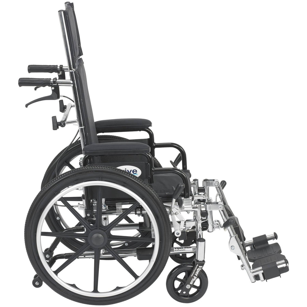 Light Weight Reclining Wheelchair with Elevating Leg Rests Q989