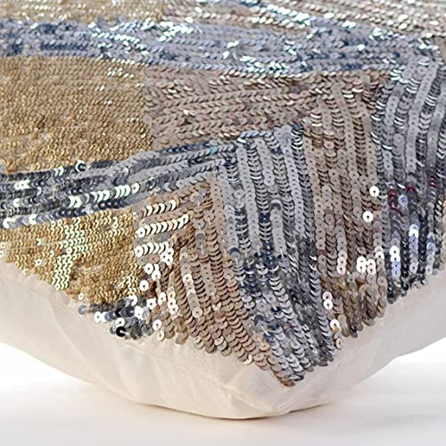 Gold Pack of 2 16x16 Decorative Throw Pillow Cover T9628