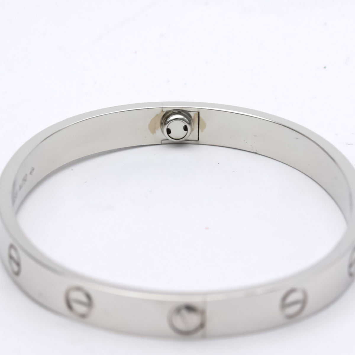 18K White Gold Love Bracelet Bangle W9233