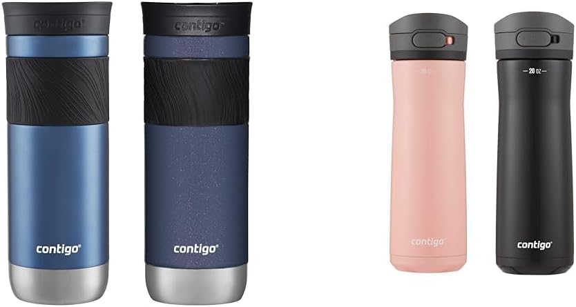 20oz Vacuum-Insulated Stainless Steel Travel Mug & Vacuum-Insulated Stainless Steel Water Bottle X856
