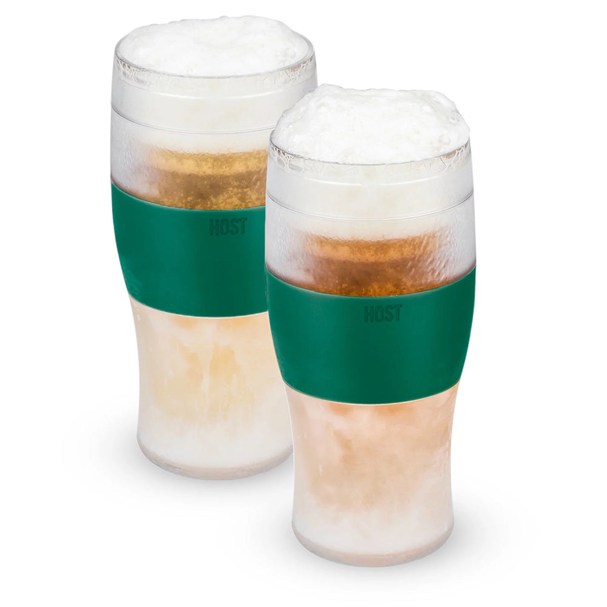 Green Double Walled Insulated Plastic Pint Glasses P11344