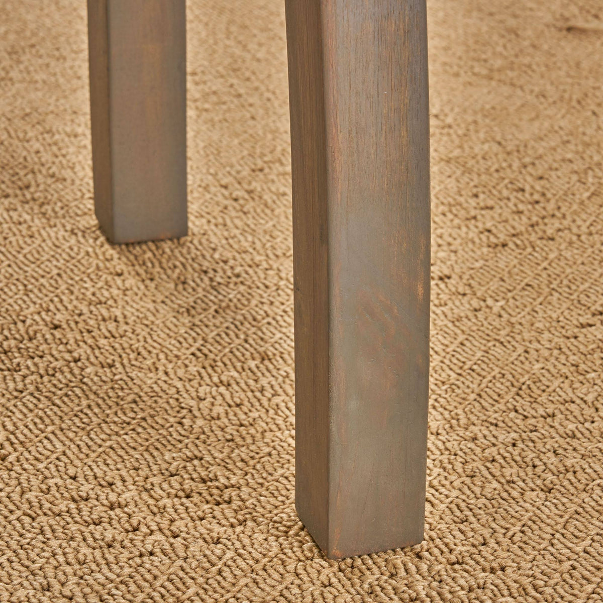 Gray Acacia Wood Accent Table D1861
