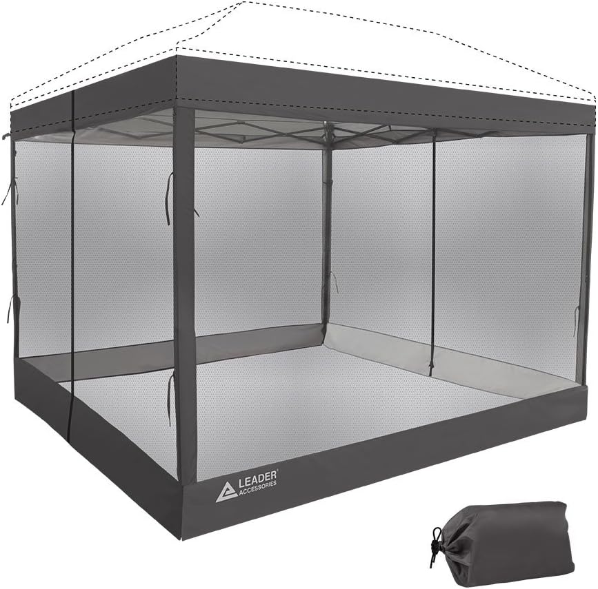 Mesh Screen Zippered Wall Panels for 10' x 10' Canopy B747