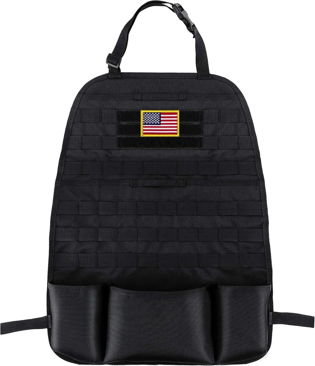 Car Seat Back Organizer with 4 Molle Pouches Q9622