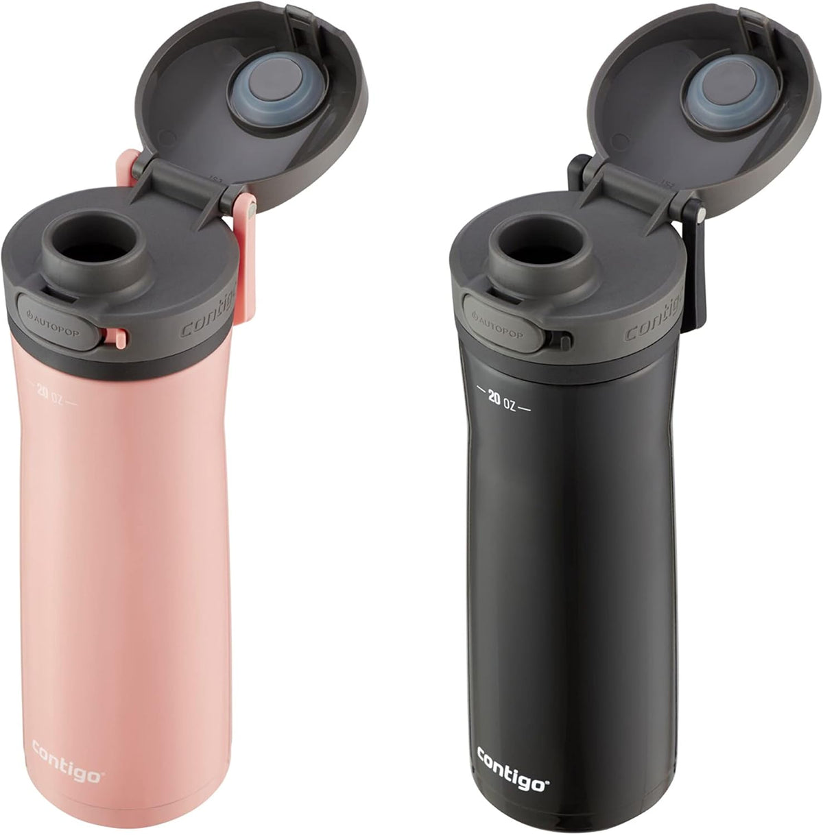20oz Vacuum-Insulated Stainless Steel Travel Mug & Vacuum-Insulated Stainless Steel Water Bottle X856
