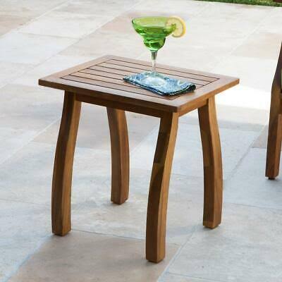 Gray Acacia Wood Accent Table D1861