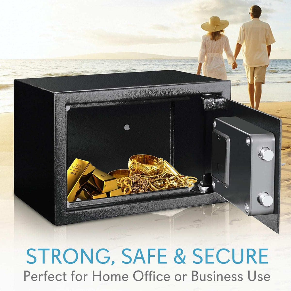 Digital Combination Lock Safe with Mechanical Override O811463