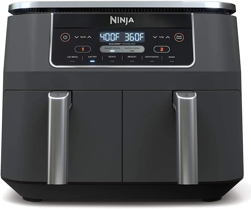 8 Quart DualZone 2-Basket Air Fryer, Grey R605184