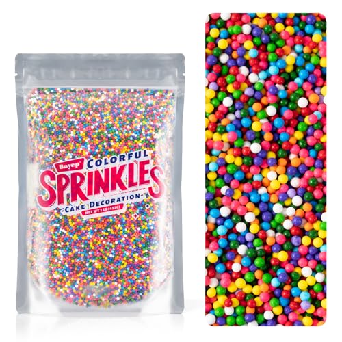 Red White and Green Round Sprinkles V563248