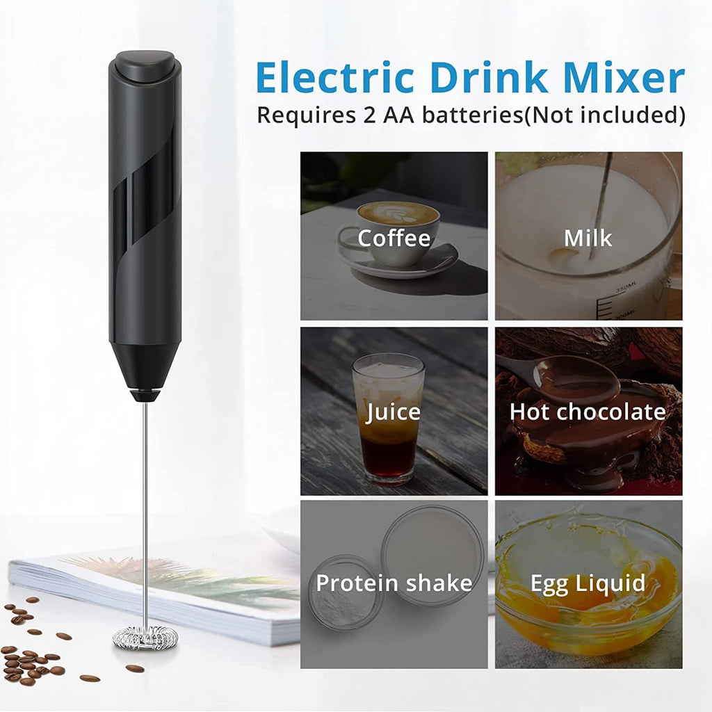 Black Electric Handheld Milk Frother F937