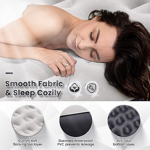 Queen Air Mattress with Built-in Battery Pump T687952