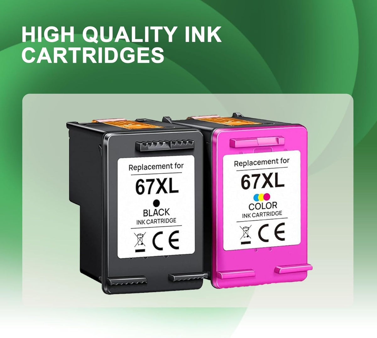 67 Ink Cartridges Black/Color Combo Pack High Yield (2-Pack) M90280