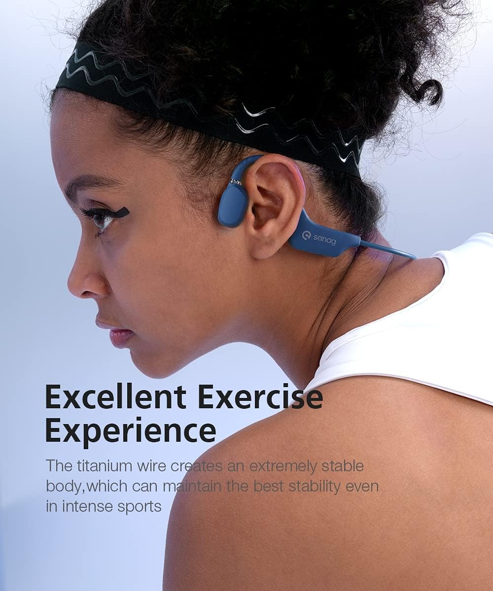 Open-Ear Wireless Air Conduction Headphones Bluetooth 5.0 with Mic V12628