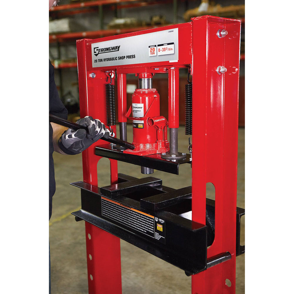 20-Ton Hydraulic Shop Press S853
