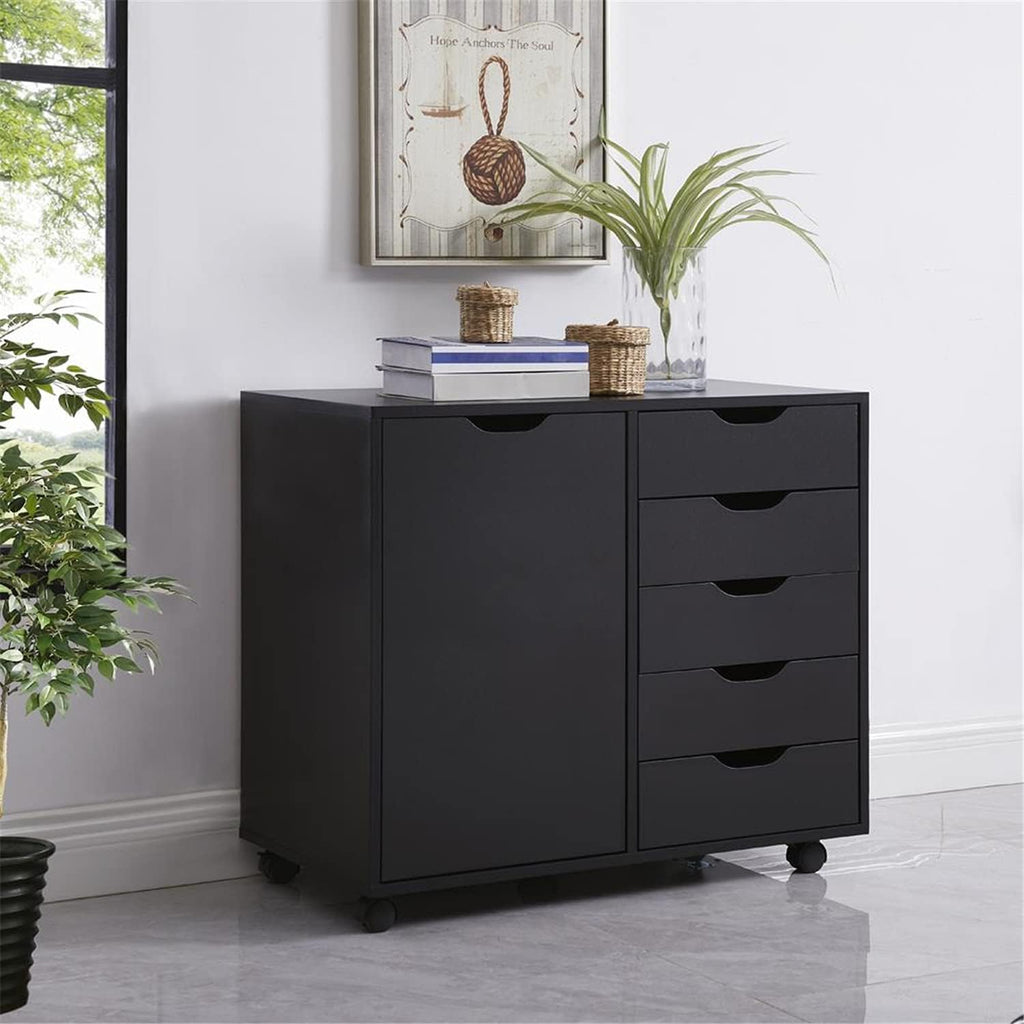 5 Drawer Storage Cabinet with Shelves H3007
