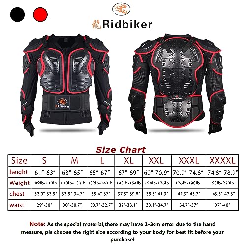 Motorcycle Jacket with Full Body Armor Chest Protection S8484