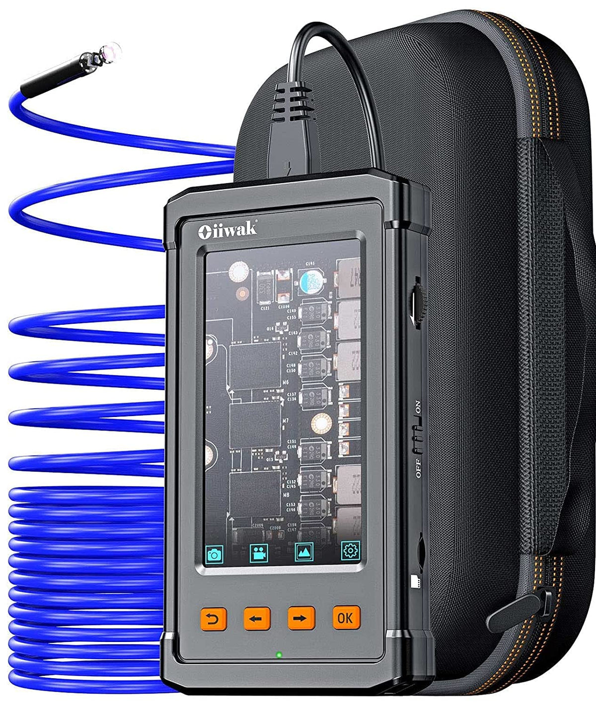 50FT Waterproof Industrial Endoscope Camera with 6 LED Lights X30122